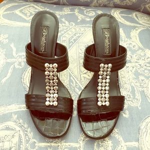 Black Brighton Sandals